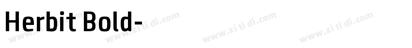 Herbit Bold字体转换
